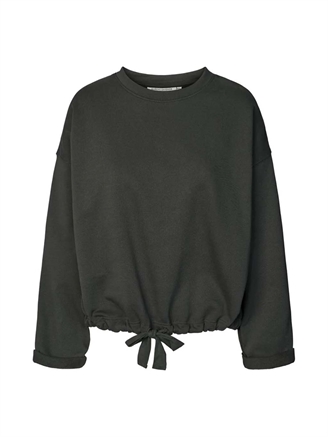 Rabens Saloner Sheela Sweat Drawstring Top Faded black